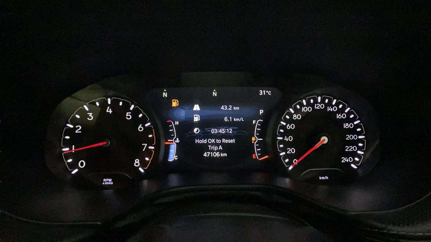 2022 Jeep Compass NIGHT EAGLE (O) 1.4 PETROL DCT, Petrol, Automatic, 47,953 km, Odometer Image