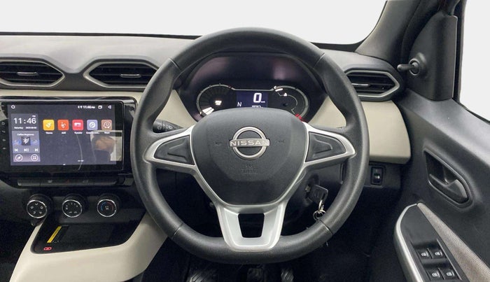 2024 Nissan MAGNITE  XE AMT EZ Shift, Petrol, Automatic, 19,044 km, Steering Wheel Close Up