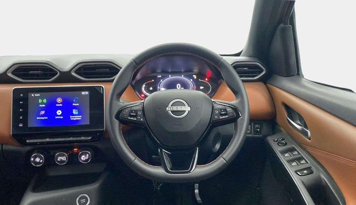 2024 Nissan MAGNITE Tekna Plus B4D 1.0 Petrol MT Dual Tone, Petrol, Manual, 2,263 km, Steering Wheel Close Up