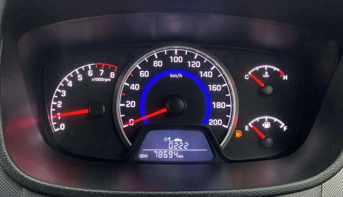 2018 Hyundai Grand i10 SPORTZ 1.2 KAPPA VTVT DUAL TONE, Petrol, Manual, 78,693 km, Odometer Image