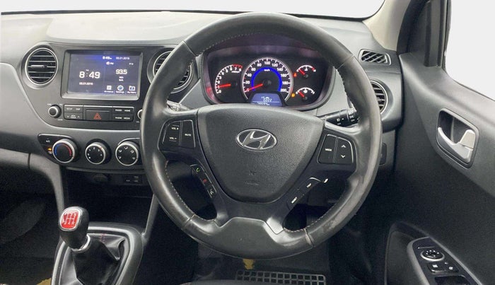 2018 Hyundai Grand i10 SPORTZ 1.2 KAPPA VTVT DUAL TONE, Petrol, Manual, 78,693 km, Steering Wheel Close Up