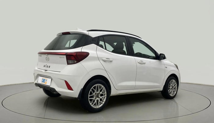 2023 Hyundai GRAND I10 NIOS SPORTZ AMT 1.2 KAPPA VTVT, Petrol, Automatic, 51,713 km, Right Back Diagonal