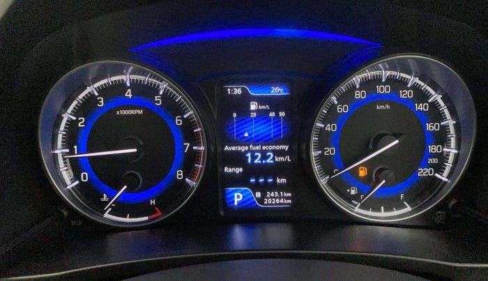 2021 Toyota Glanza G CVT, Petrol, Automatic, 20,221 km, Odometer Image
