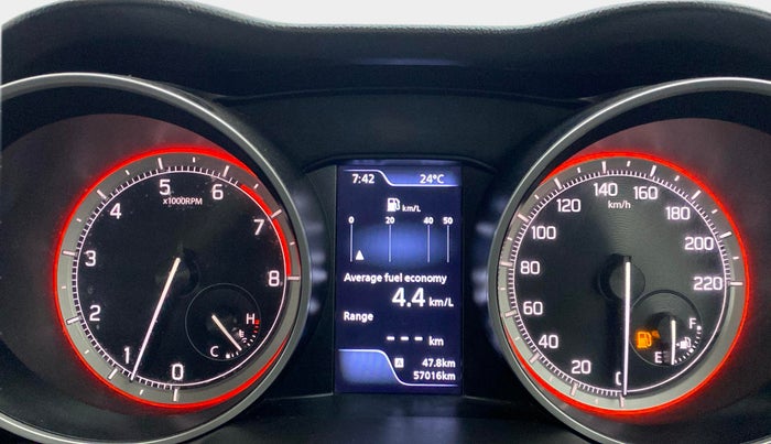 2022 Maruti Swift ZXI PLUS, Petrol, Manual, 57,015 km, Odometer Image