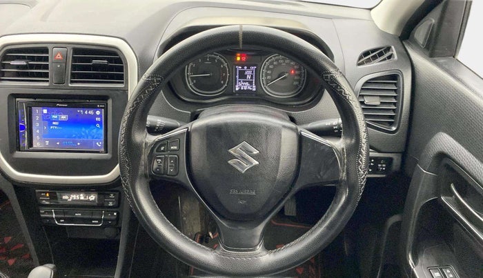 2021 Maruti Vitara Brezza VXI AT SHVS, Petrol, Automatic, 67,008 km, Steering Wheel Close Up