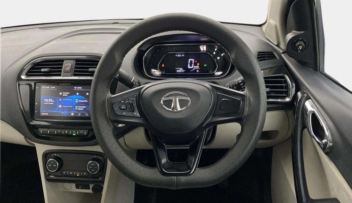 2022 Tata TIGOR XZ PLUS CNG DUAL TONE, CNG, Manual, 65,300 km, Steering Wheel Close Up