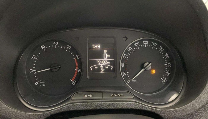 2019 Skoda Rapid STYLE 1.6 MPI, Petrol, Manual, 75,465 km, Odometer Image