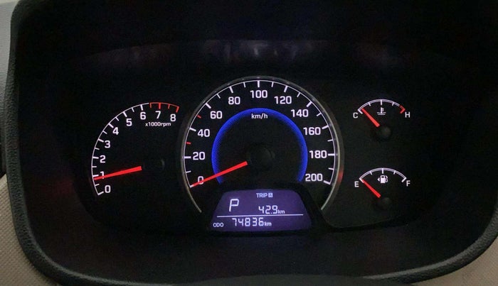 2016 Hyundai Grand i10 ASTA (O) AT 1.2 KAPPA VTVT, Petrol, Automatic, 74,836 km, Odometer Image