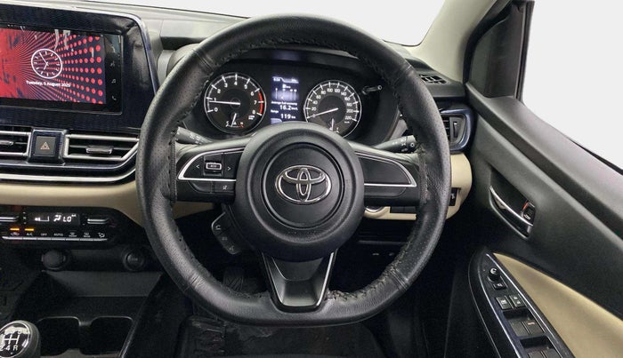 2024 Toyota Glanza G, Petrol, Manual, 13,879 km, Steering Wheel Close Up