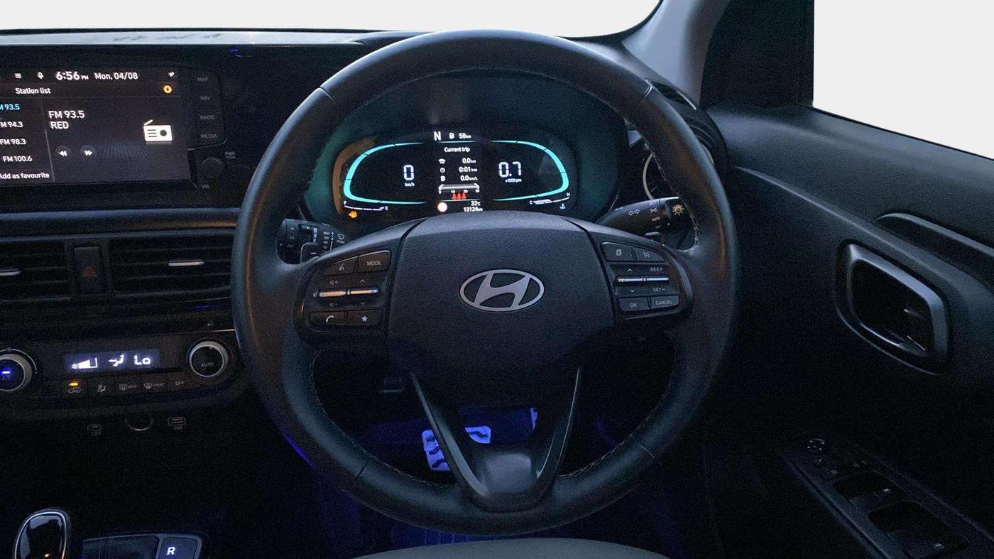2023 Hyundai EXTER SX(O) CONNECT 1.2 AMT, Petrol, Automatic, 13,108 km, Steering Wheel Close Up