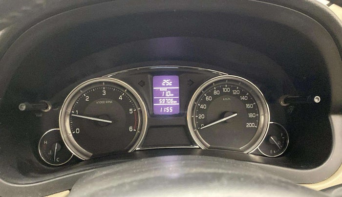 2015 Maruti Ciaz ZDI+, Diesel, Manual, 59,705 km, Odometer Image