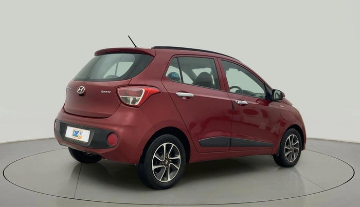 2018 Hyundai Grand i10 SPORTZ (O) AT 1.2 KAPPA VTVT, Petrol, Automatic, 86,556 km, Right Back Diagonal