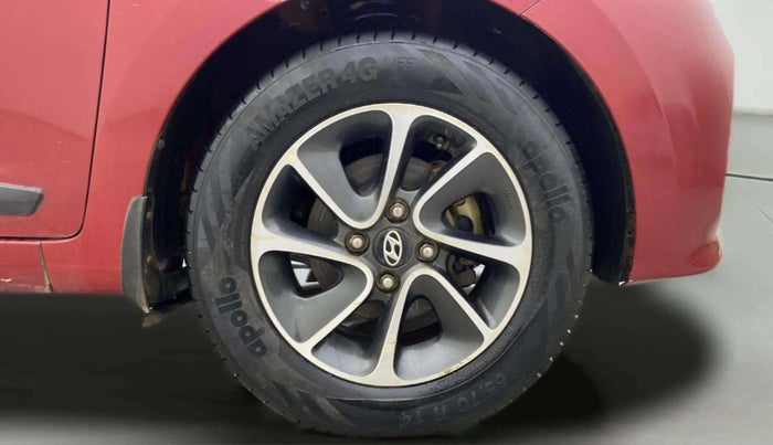 2018 Hyundai Grand i10 SPORTZ (O) AT 1.2 KAPPA VTVT, Petrol, Automatic, 86,556 km, Right Front Wheel