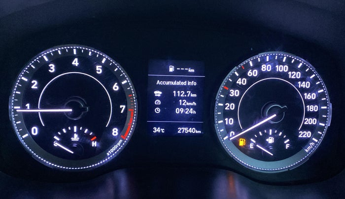 2021 Hyundai VENUE SX 1.0 TURBO IMT, Petrol, Manual, 27,537 km, Odometer Image