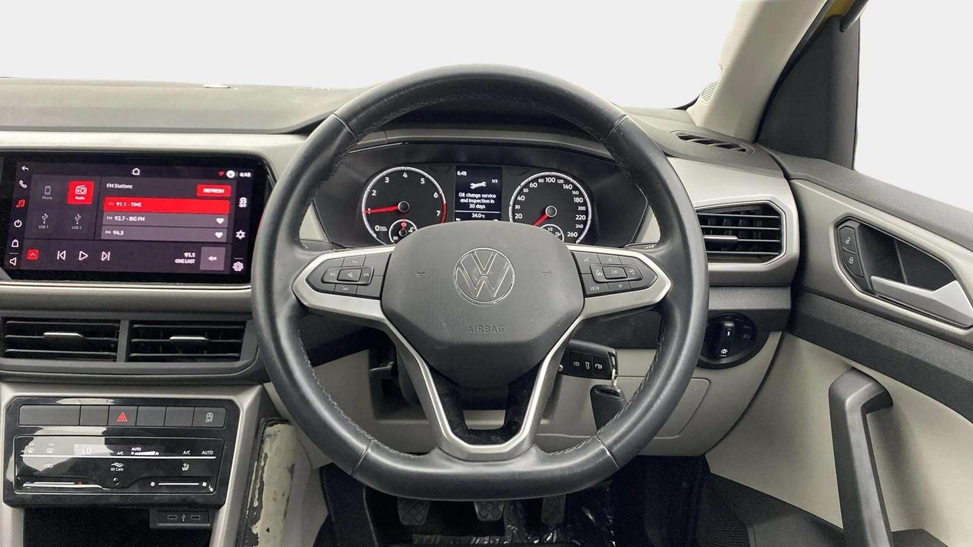 2023 Volkswagen TAIGUN HIGHLINE 1.0 TSI MT, Petrol, Manual, 15,442 km, Steering Wheel Close Up
