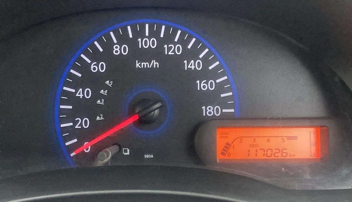 2015 Datsun Go Plus T, Petrol, Manual, 1,17,025 km, Odometer Image