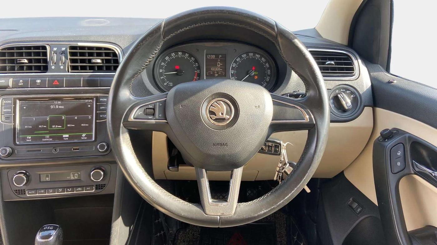 2019 Skoda Rapid STYLE 1.5 TDI AT, Diesel, Automatic, 1,00,596 km, Steering Wheel Close Up