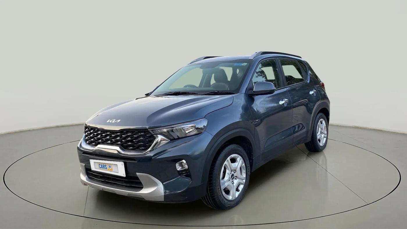 2021 KIA SONET HTK PLUS 1.0 IMT, Petrol, Manual, 1,07,370 km, Left Front Diagonal