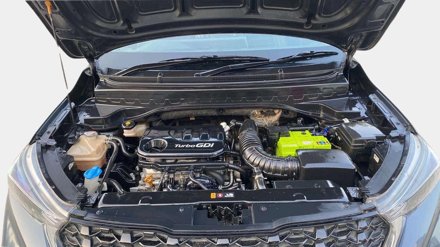 2021 KIA SONET HTK PLUS 1.0 IMT, Petrol, Manual, 1,07,370 km, Open Bonet