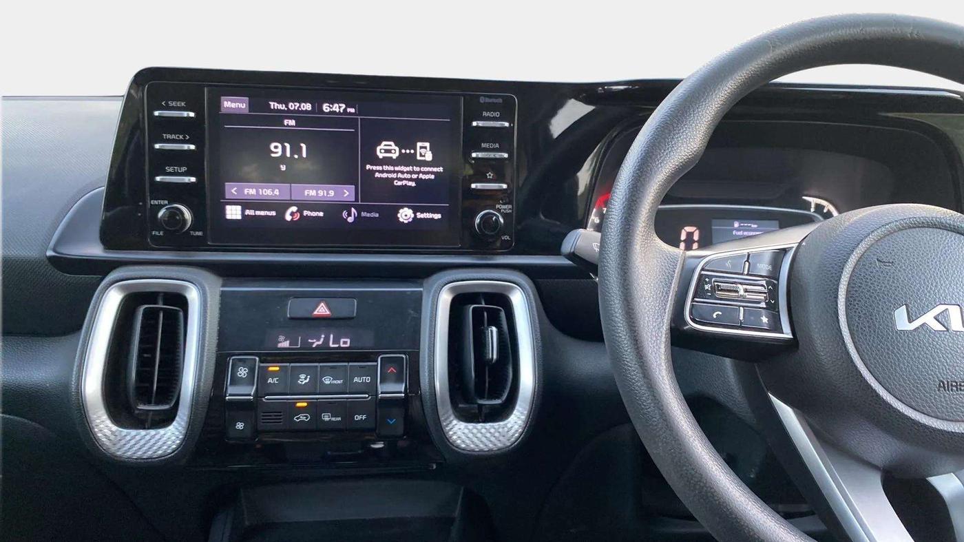 2021 KIA SONET HTK PLUS 1.0 IMT, Petrol, Manual, 1,07,370 km, Air Conditioner