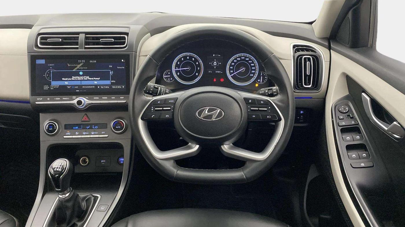 2021 Hyundai Creta SX 1.5 PETROL, Petrol, Manual, 59,339 km, Steering Wheel Close Up