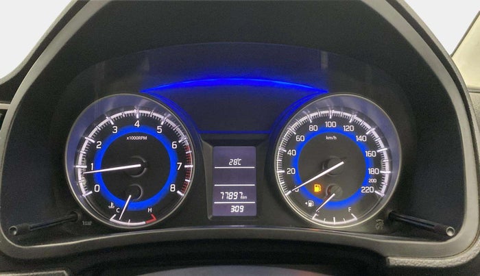 2019 Maruti Baleno DELTA PETROL 1.2, Petrol, Manual, 77,875 km, Odometer Image