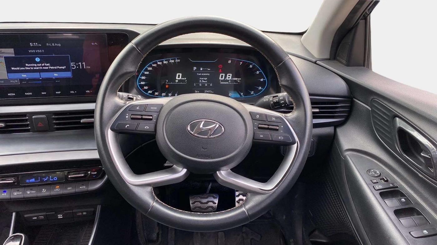 2021 Hyundai NEW I20 ASTA (O) 1.0 TURBO GDI DCT, Petrol, Automatic, 27,483 km, Steering Wheel Close Up