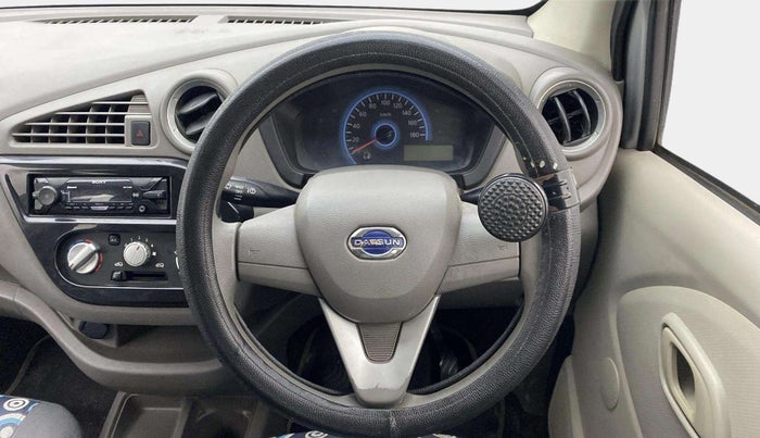 2016 Datsun Redi Go T (O), Petrol, Manual, 1,07,762 km, Steering Wheel Close Up