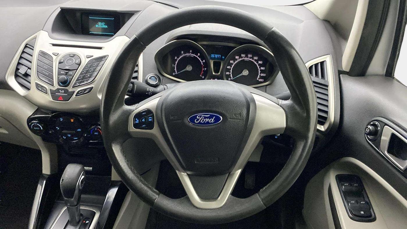 2015 Ford Ecosport TITANIUM 1.5L PETROL AT, Petrol, Automatic, 57,431 km, Steering Wheel Close Up