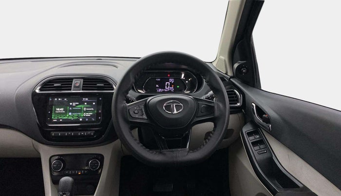 2023 Tata TIGOR XZA PLUS PETROL, Petrol, Automatic, 21,295 km, Steering Wheel Close Up