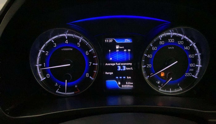 2018 Maruti Baleno ALPHA PETROL 1.2, Petrol, Manual, 50,907 km, Odometer Image