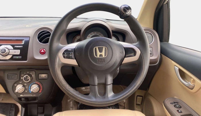 2012 Honda Brio V MT, Petrol, Manual, 60,509 km, Steering Wheel Close Up