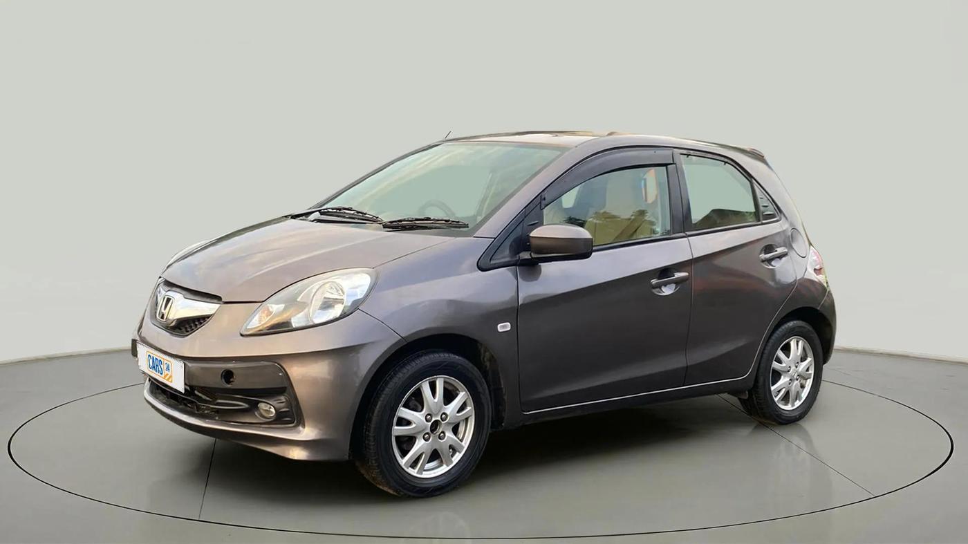 2012 Honda Brio V MT, Petrol, Manual, 85,598 km, Left Front Diagonal