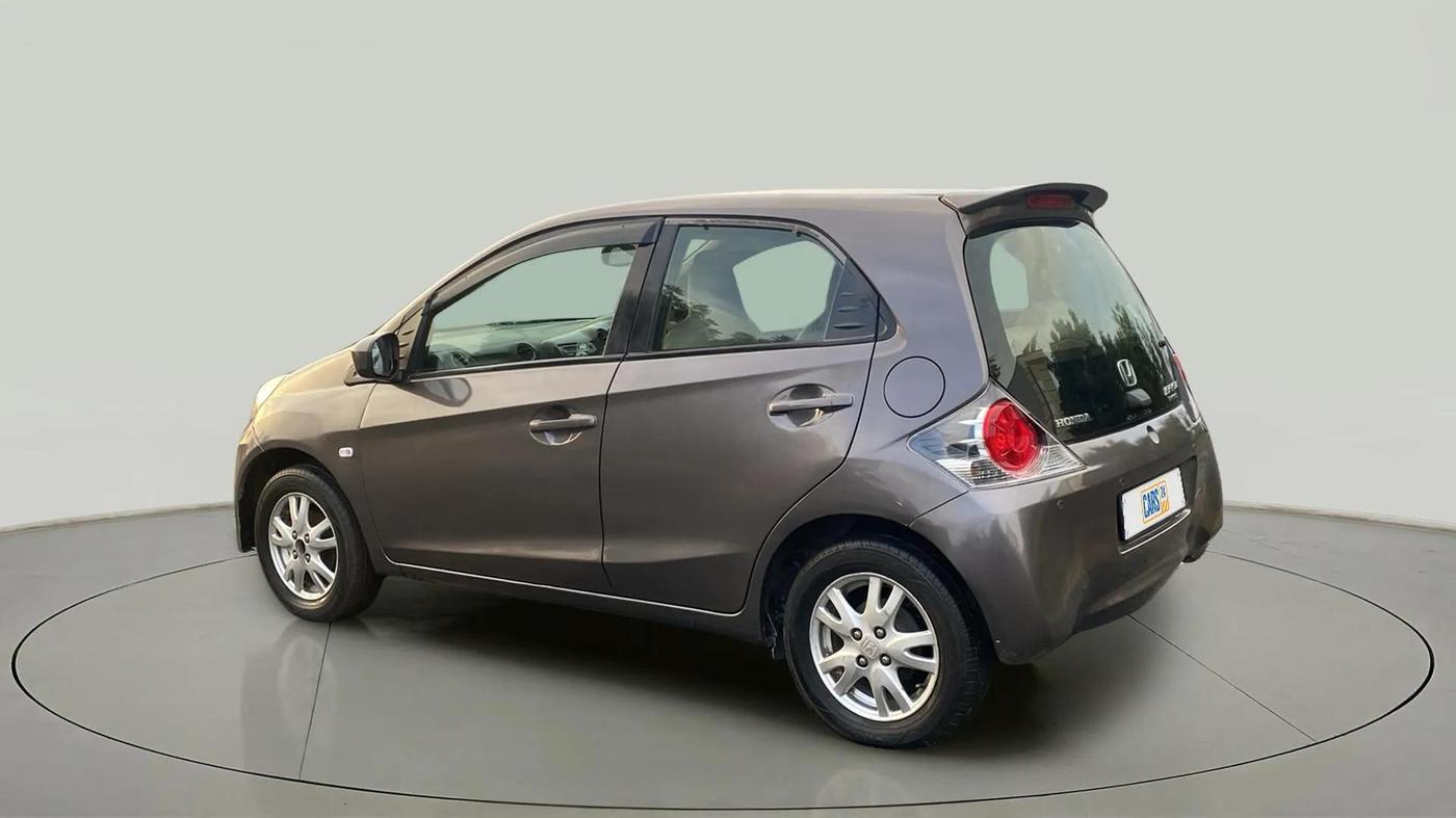 2012 Honda Brio V MT, Petrol, Manual, 85,598 km, Left Back Diagonal