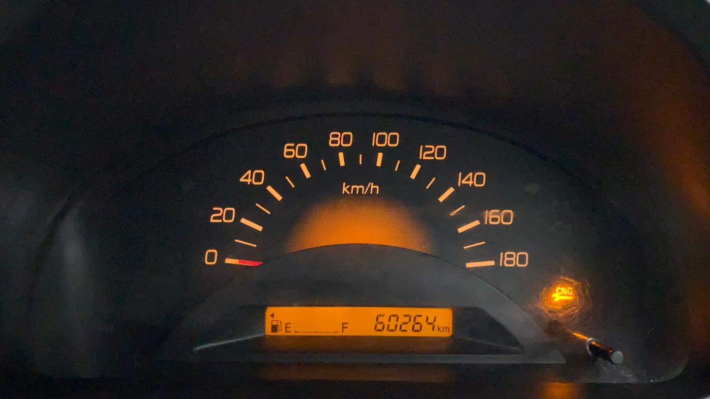 2016 Maruti Wagon R 1.0 LXI CNG, CNG, Manual, 60,307 km, Odometer Image