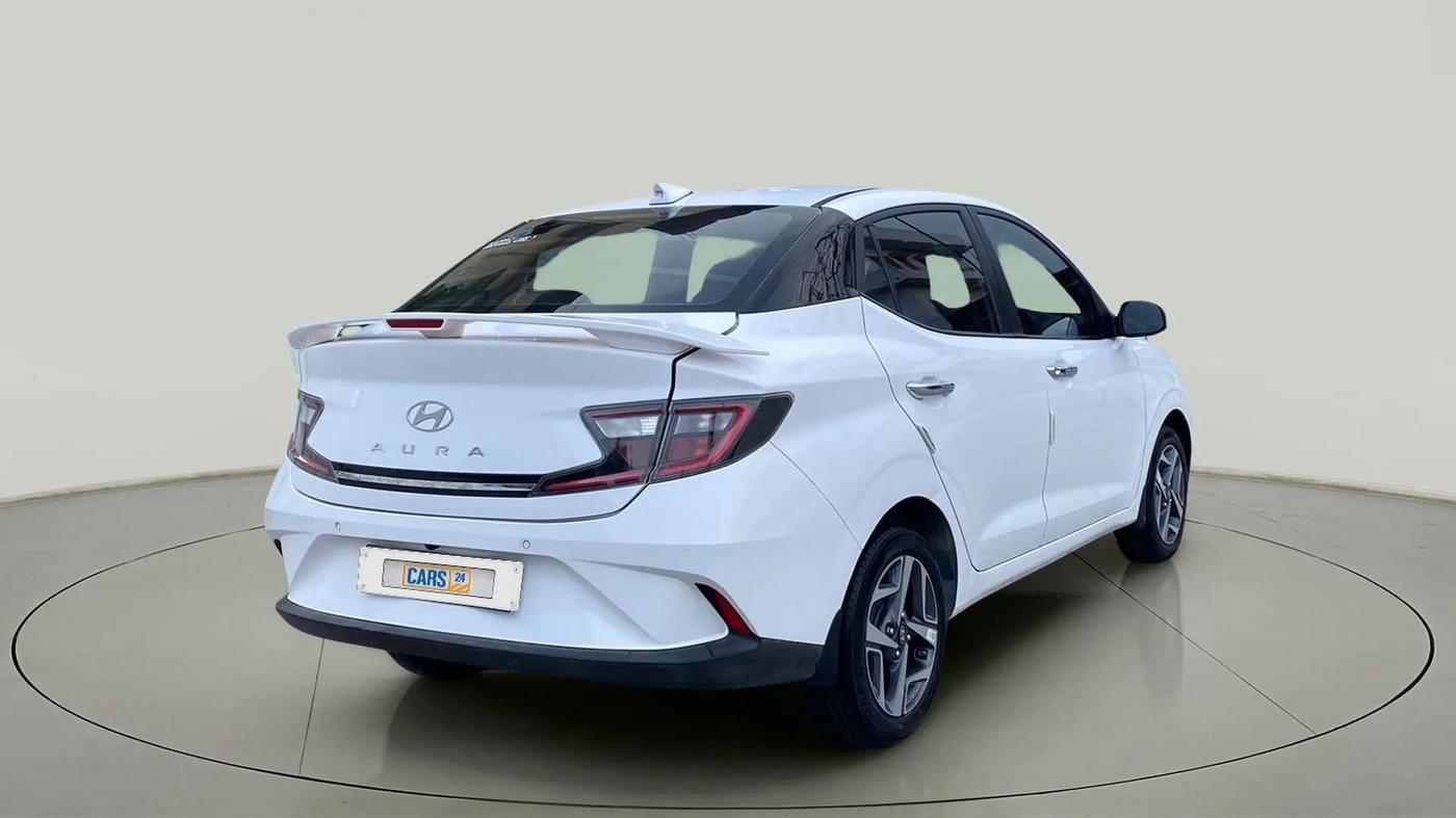 2023 Hyundai AURA SX 1.2 CNG, CNG, Manual, 35,767 km, Right Back Diagonal