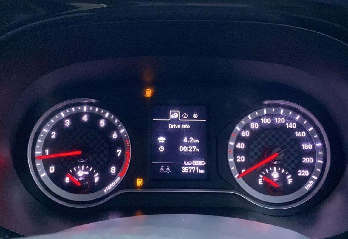 2023 Hyundai AURA SX 1.2 CNG, CNG, Manual, 35,767 km, Odometer Image