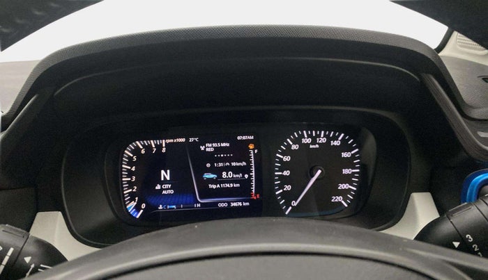 2022 Tata PUNCH CREATIVE AMT 1.2 RTN DUAL TONE, Petrol, Automatic, 34,662 km, Odometer Image