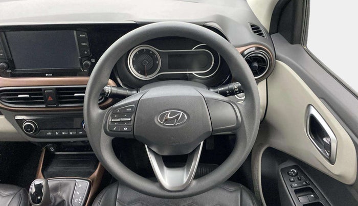 2021 Hyundai AURA SX PLUS 1.2 AMT, Petrol, Automatic, 41,735 km, Steering Wheel Close Up