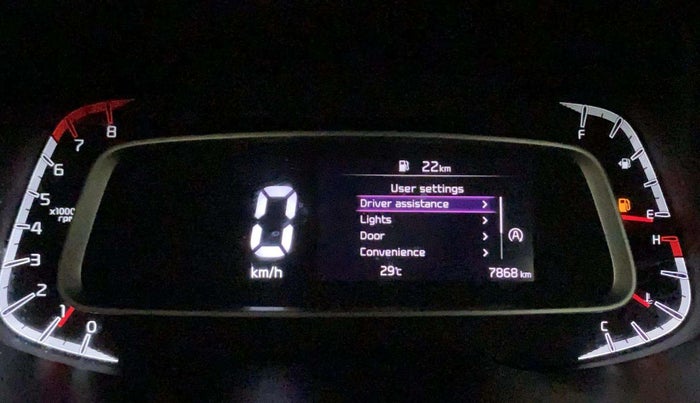 2024 KIA SONET HTK (O) 1.2 Petrol MT, Petrol, Manual, 7,905 km, Odometer Image