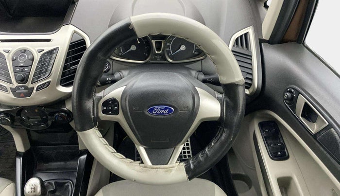 2017 Ford Ecosport TITANIUM 1.5L PETROL, Petrol, Manual, 1,21,247 km, Steering Wheel Close Up