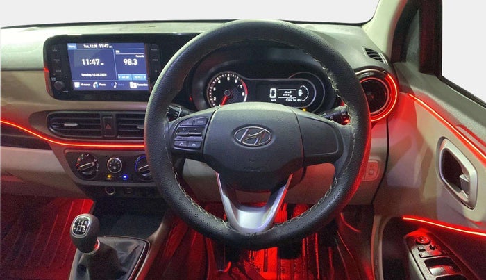 2022 Hyundai AURA SX 1.2, Petrol, Manual, 16,531 km, Steering Wheel Close Up