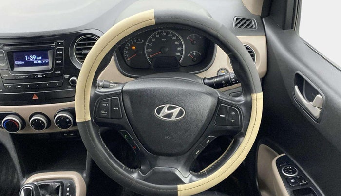 2015 Hyundai Grand i10 ASTA AT 1.2 KAPPA VTVT, Petrol, Automatic, 69,061 km, Steering Wheel Close Up