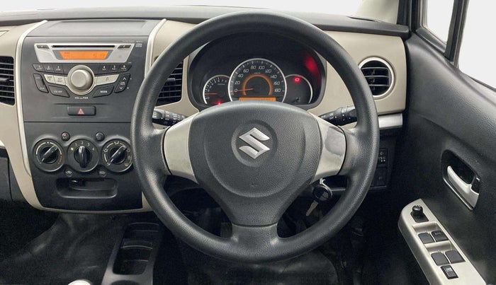 2014 Maruti Wagon R 1.0 VXI, Petrol, Manual, 76,851 km, Steering Wheel Close Up