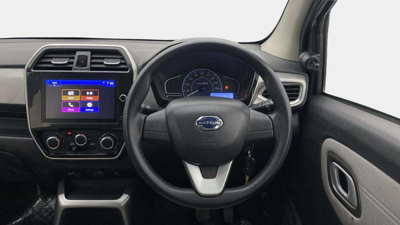 2021 Datsun Redi Go T(O) 1.0 AMT, Petrol, Automatic, 6,871 km, Steering Wheel Close Up