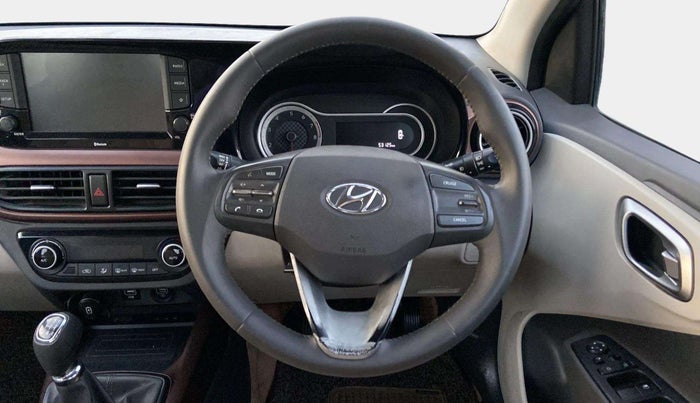 2020 Hyundai AURA SX 1.2 (O), Petrol, Manual, 53,024 km, Steering Wheel Close Up