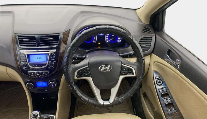2014 Hyundai Verna FLUIDIC 1.6 VTVT SX, Petrol, Manual, 24,239 km, Steering Wheel Close Up