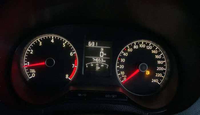 2015 Volkswagen Polo HIGHLINE1.2L, Petrol, Manual, 74,635 km, Odometer Image