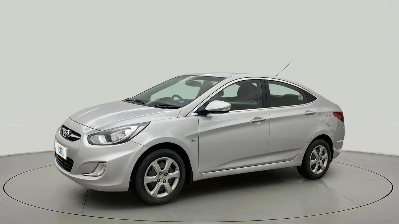2013 Hyundai Verna FLUIDIC 1.6 CRDI EX, Diesel, Manual, 91,584 km, Left Front Diagonal