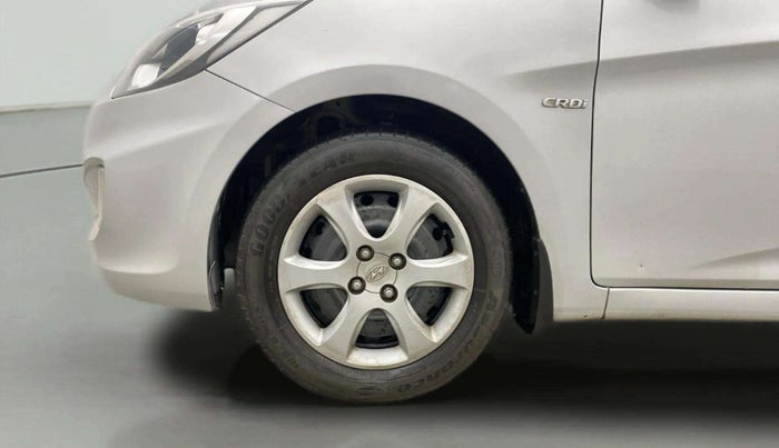 2013 Hyundai Verna FLUIDIC 1.6 CRDI EX, Diesel, Manual, 91,584 km, Left Front Wheel